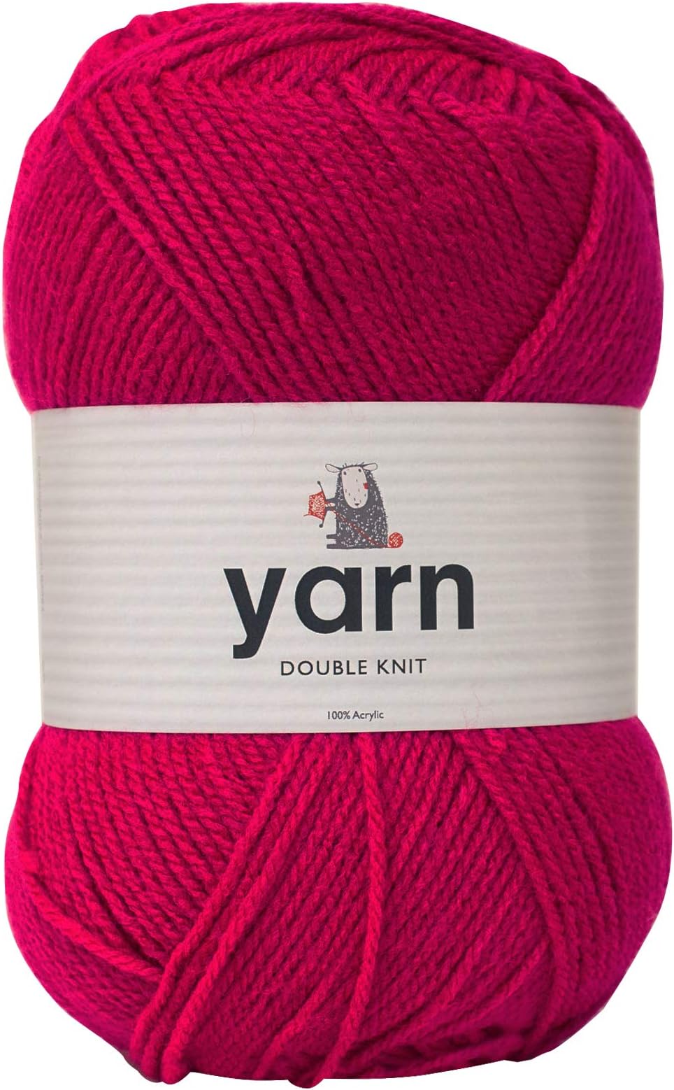 Korbond Baby Pink Yarn 2 x 100g Acrylic Baby Yarn Soft, Lightweight