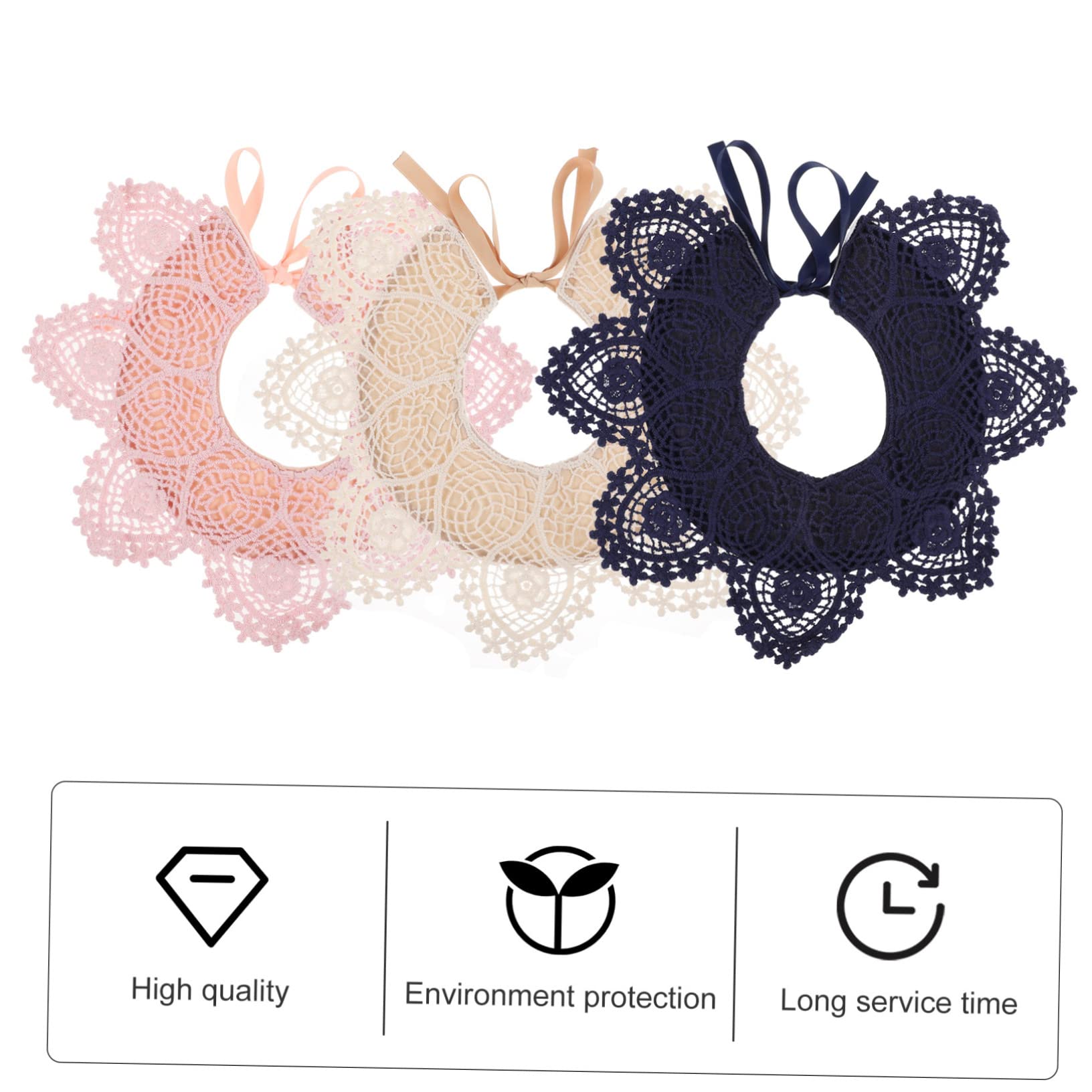 Bavaglini Bandana Neonata 3 Pezzi in Cotone per Saliva