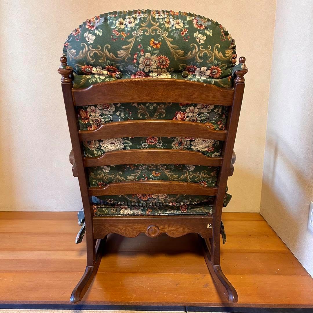 1960年代　アンティーク　帆布　オーク　フレーム　ロッキングチェア 1960年代 アンティーク 帆布 オーク フレーム ロッキングチェア オーク