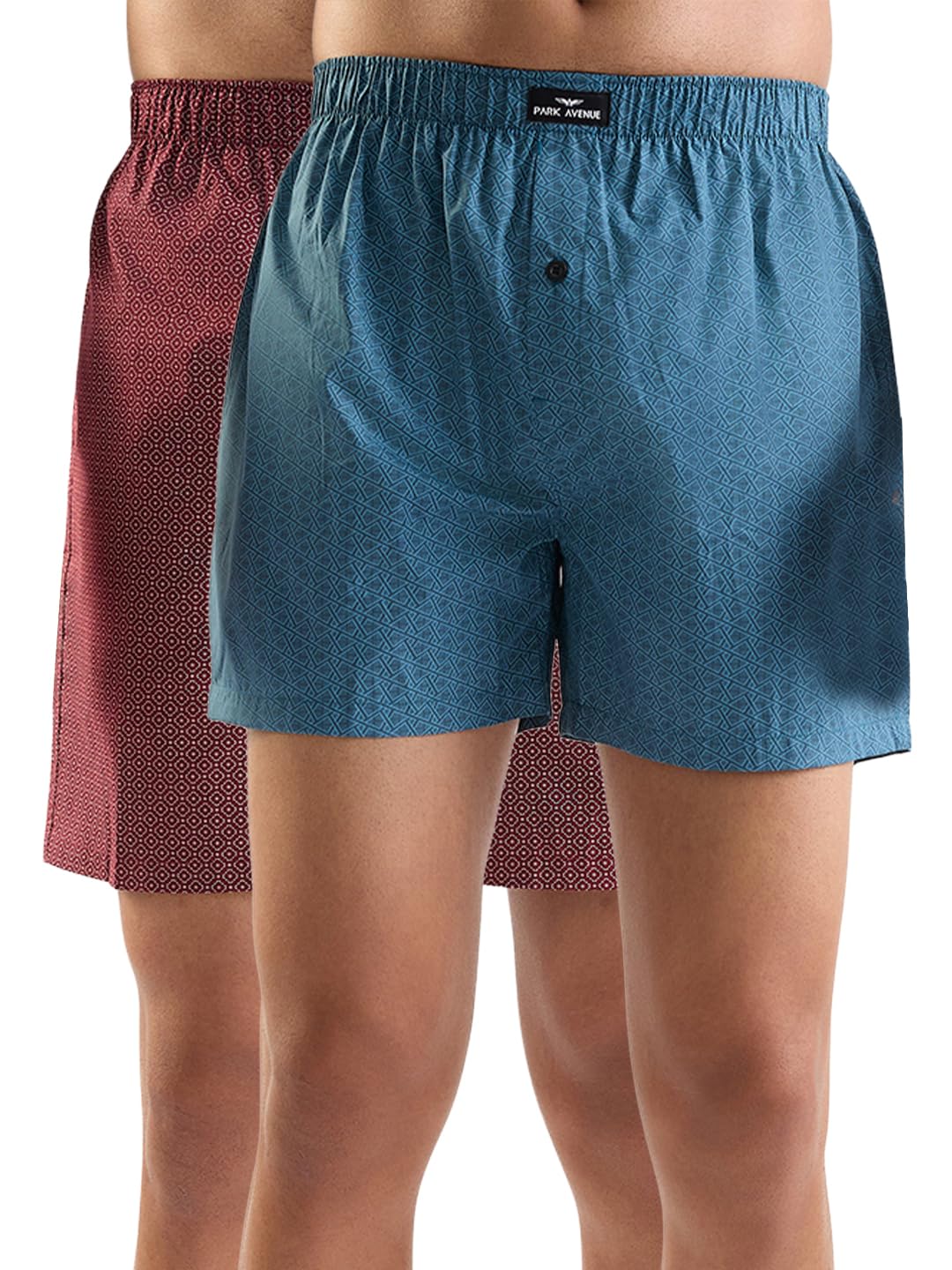 park avenue Men Comfort Fit Solid Pattern Pure Cotton Loungewear (Size: L)-PZUA00952 Pack of 2-picture-13