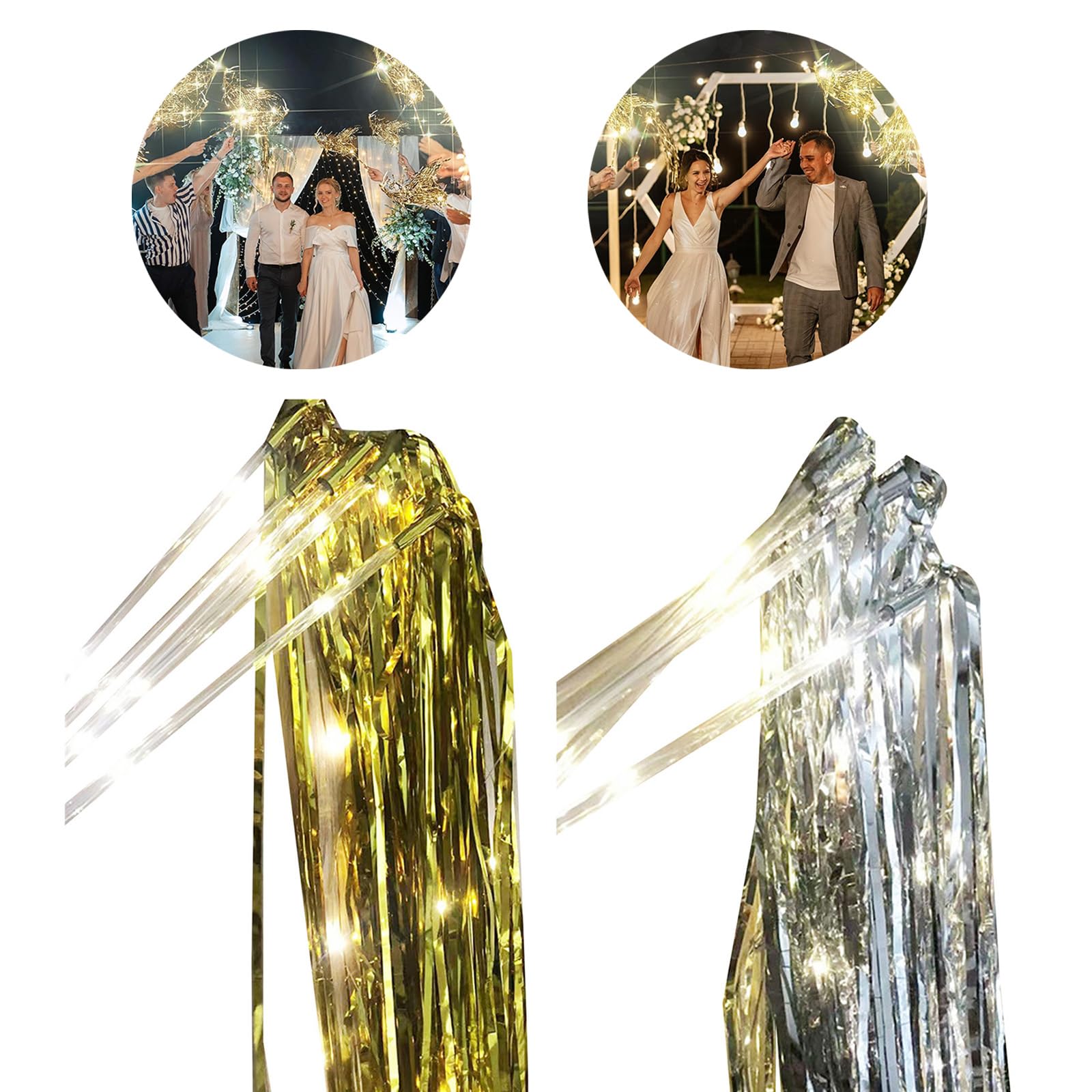 ljhnba Set of 10 Glowing Sticks with LED Lights Festival LED Sticks for Wedding Decorations and Holiday Celebrations