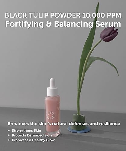 Vista 3 de SERUMKIND Black Tulip Serum - Suero facial coreano antioxidante de reparación de barrera, beta glucano, hidratante y antienvejecimiento, vegano, sin