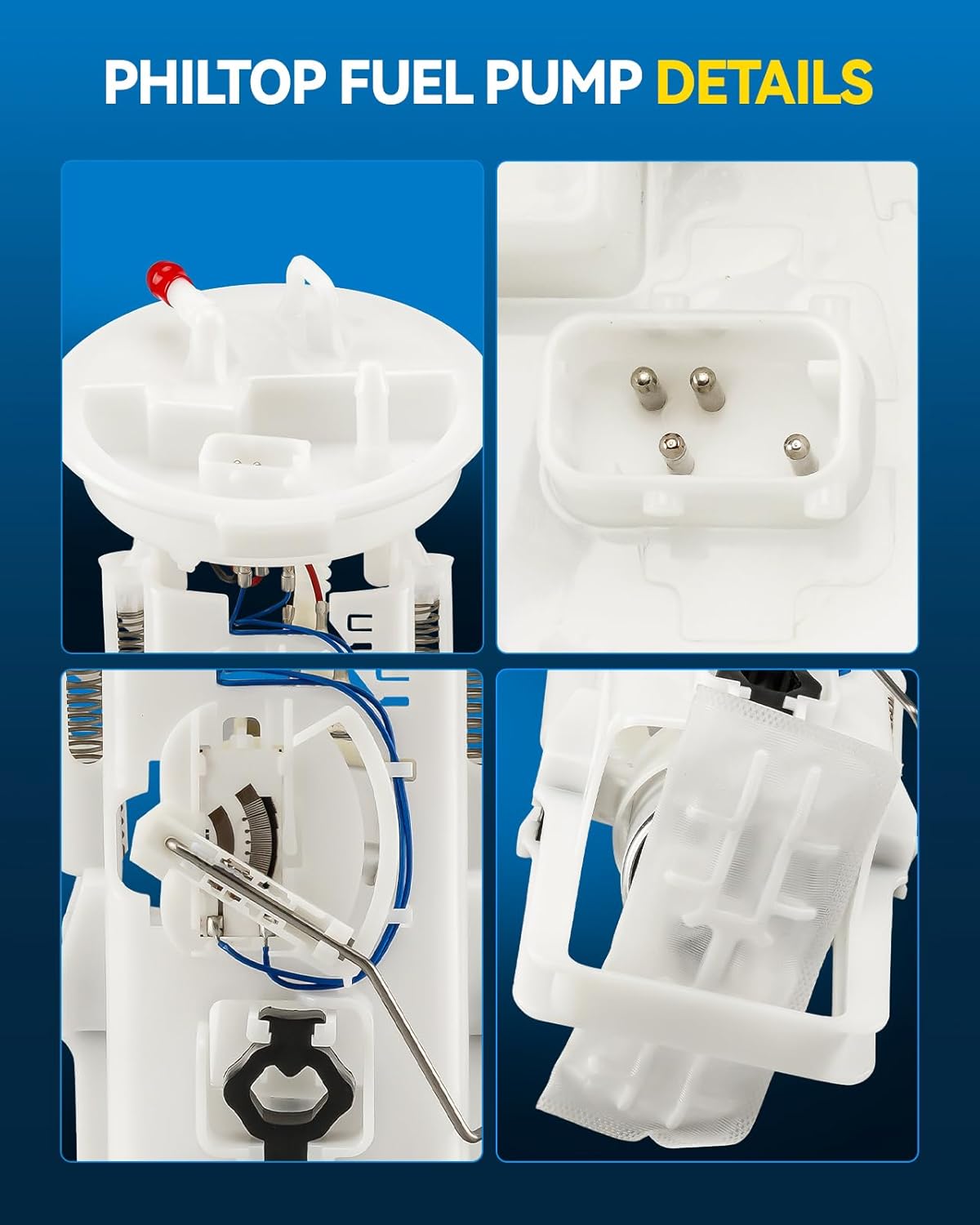 PHILTOP FG0415 Electric Fuel Pump Assembly for BMW 3 Series 323Ci/323i/325Ci/325i/325xi/328Ci/328i/330Ci/330i/330xi 1999-2006 – Direct Replacement, BMW Make - Image 2