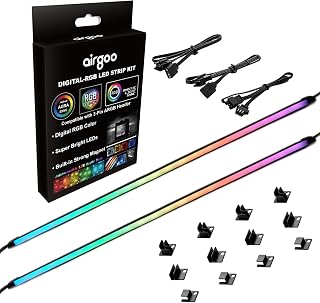airgoo ARGB LED Strip Lights 5V 3-Pin - 42 LEDs with Magnetic Mounts