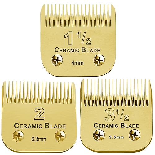 Miniatura 1 de Cuchillas de cerámica de repuesto desmontables profesionales 3-34. Compatible con Oster Classic 76Power ProPower-TeqStar-Teq Clipper. Compatible con