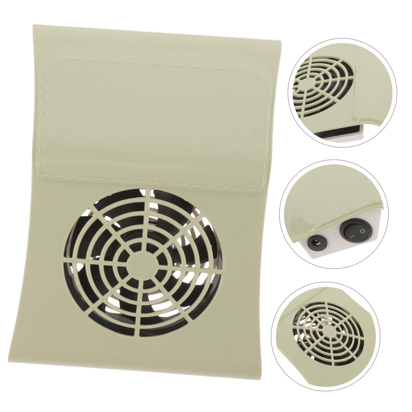 4 Piezas Colector De Cubiertas De Polvo Del Ventilador De Uñas Recolector De Uñas Extractores De Recogida De Polvo Colector De Succión Abs Light Green