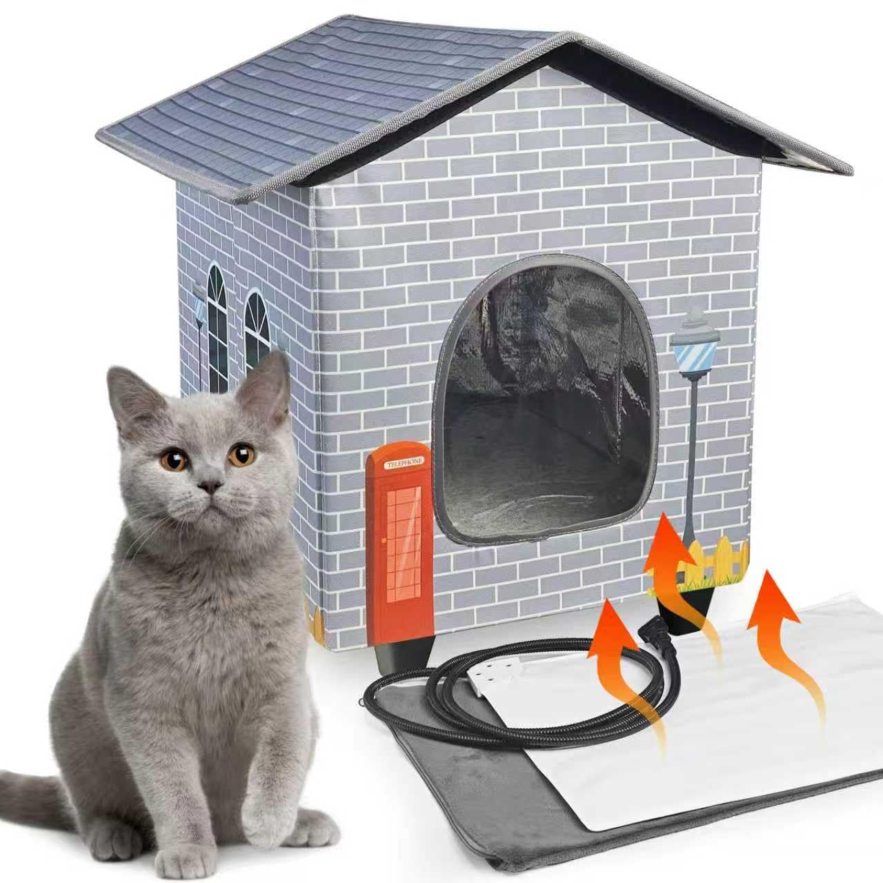 NAMOTEK NA-HCH-S Elevated Heated Cat House