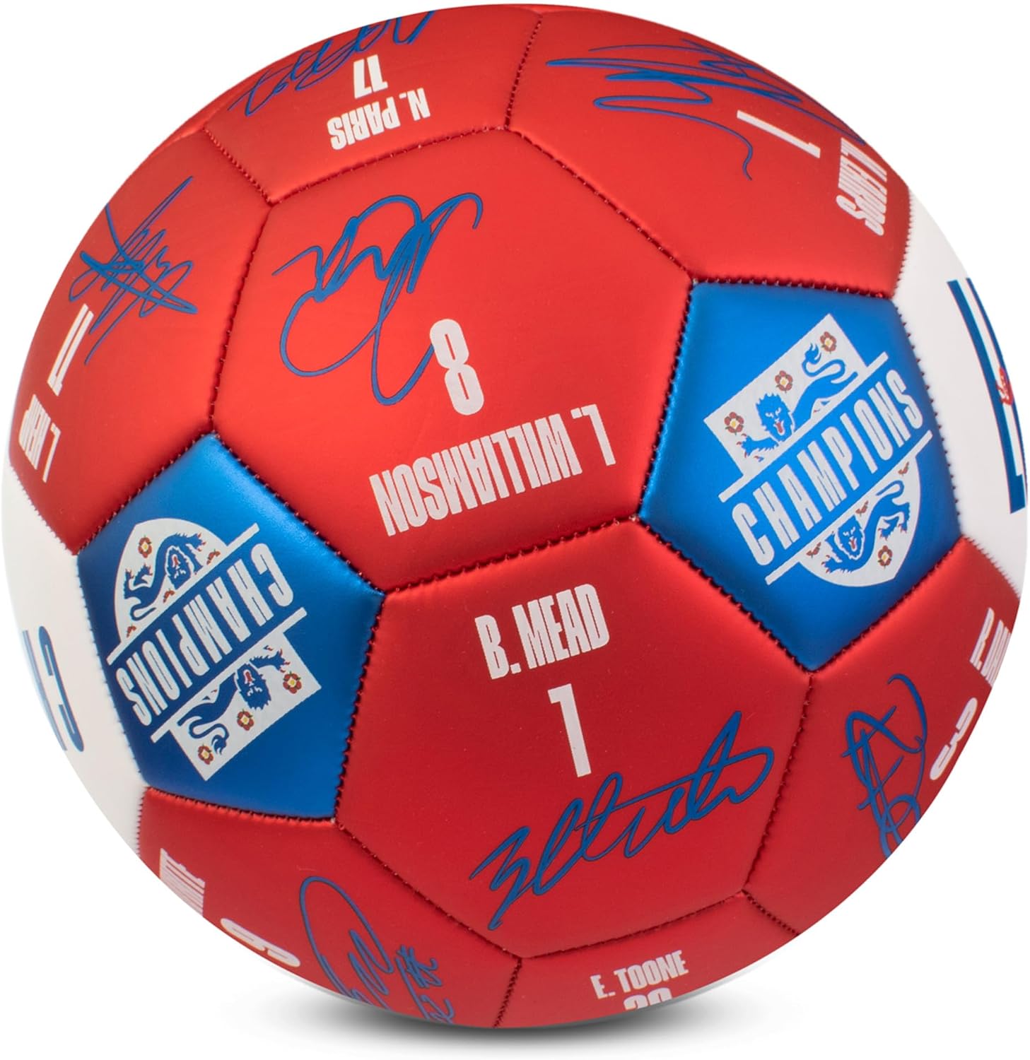 England Lionesses Euro Champions Signature Football Size