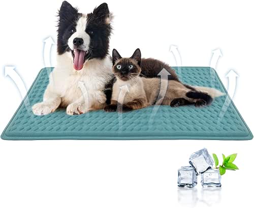 GOLOPET Newly Upgraded Dog Cooling Mat 34x23 in,Ice Breathable Fabric,
