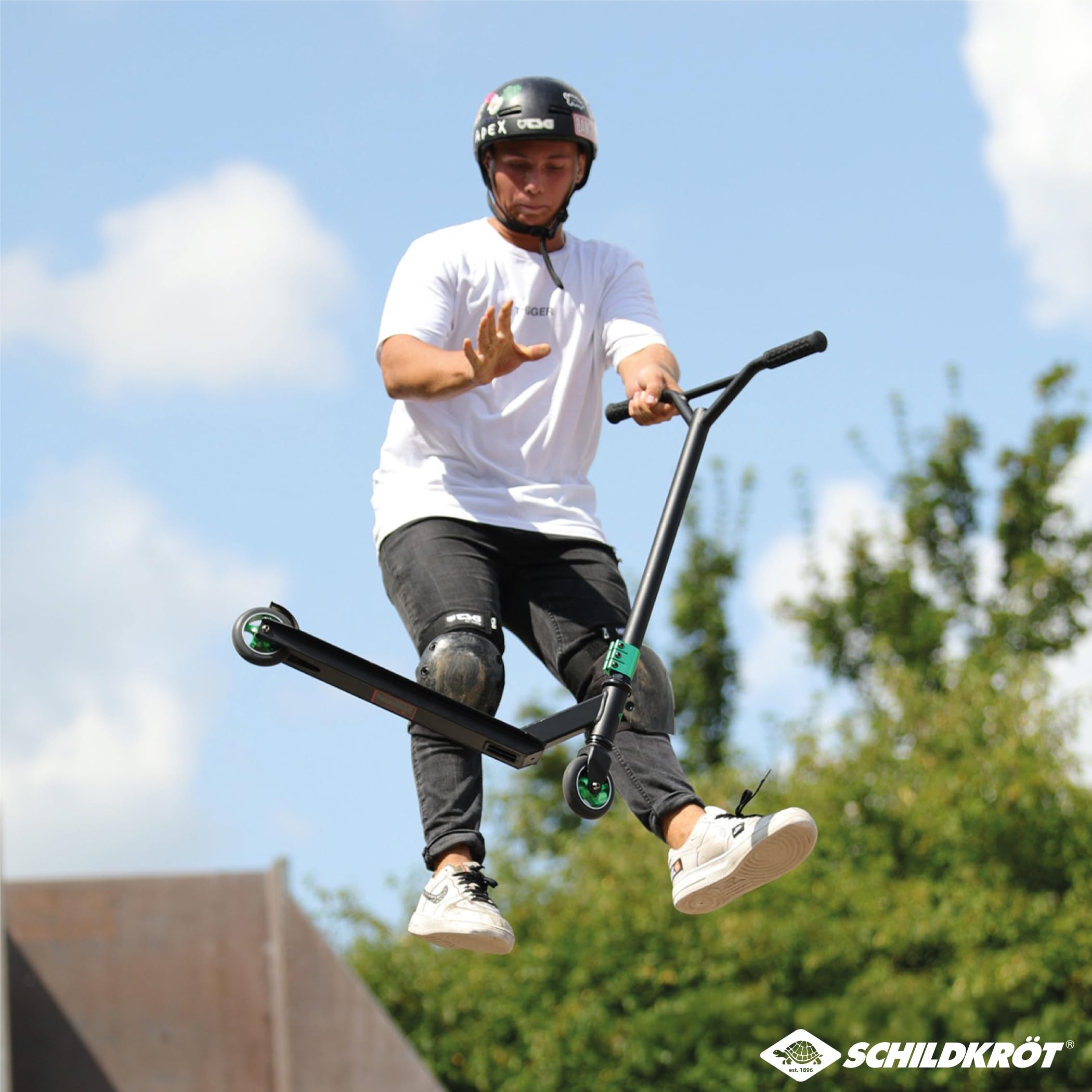 Schildkröt Stunt Scooter Untwist, Trottinette Acrobatique avec Jante en Aluminium, Roues en PU de 100 mm, pour de Grands Tours et Cascades