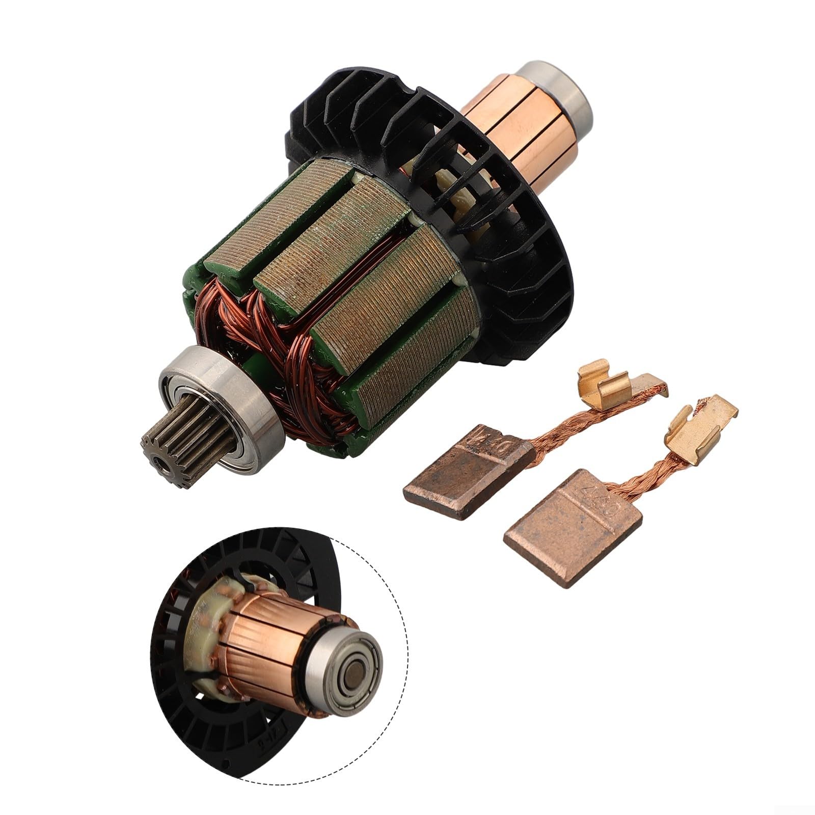 Yuanpgky 619380-9 619583-5 Kohlebürsten Set mit 194427-5 CB-440 Ersatzbürsten kompatibel mit DDF482 DHP482 DHP482RAE DHP482Z DDF482RME DHP482RME