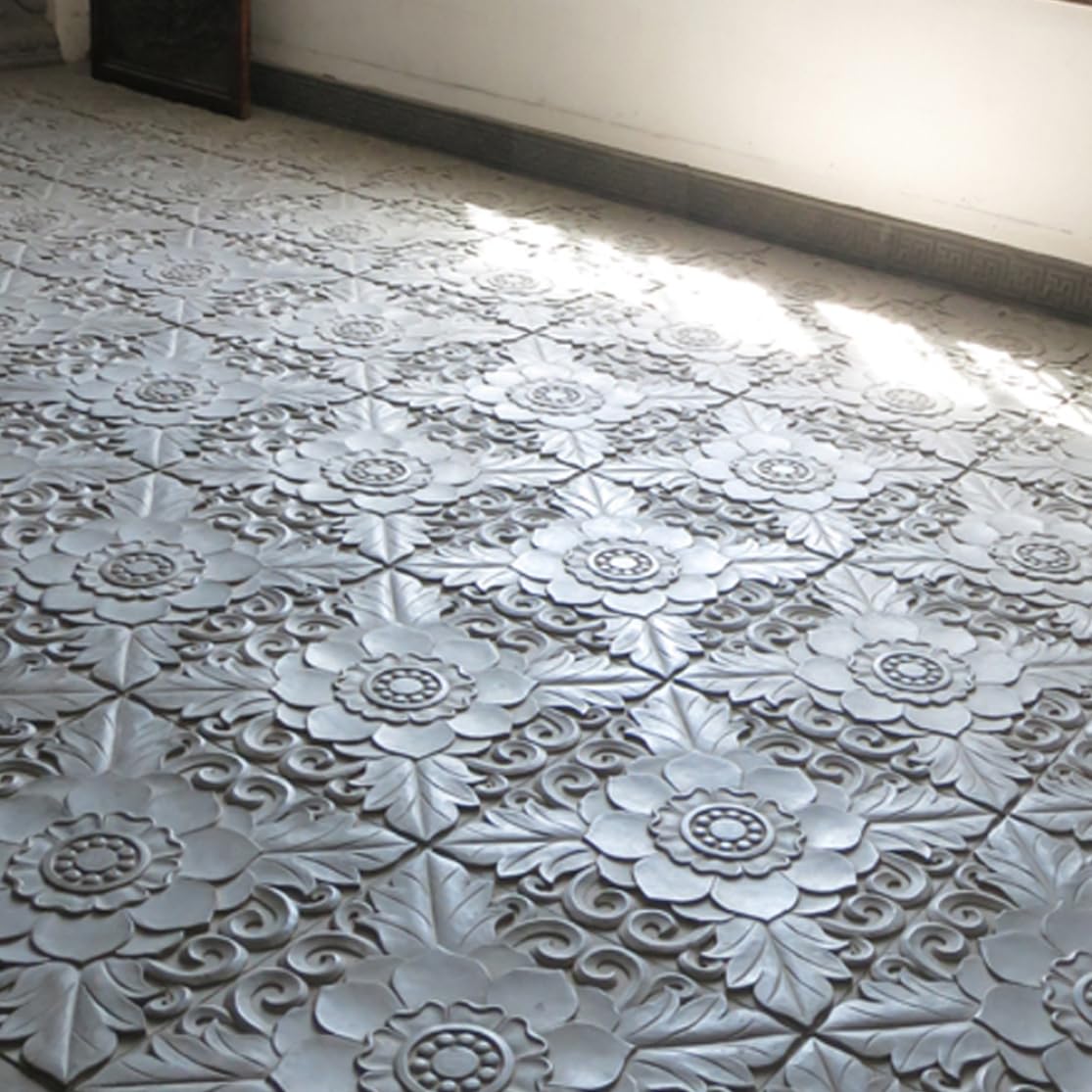 Stampo a pavimentazione quadrata, stampo in cemento da giardino da giardino 40x40 cm, stampi per pavimentazione in pietra a trampolino di mattoni, produttore del percorso del tono per pavimentazione