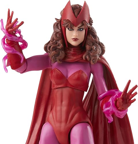 Miniatura 4 de Marvel Legends Series Scarlet Witch - Figura de acción de embalaje retro de 6 pulgadas, 4 accesorios