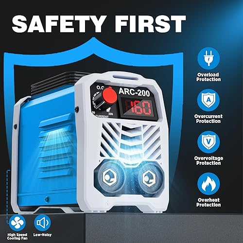 Miniatura 4 de ARC Stick Welder Machine 110V,Mini Portable Welding Machine,200A IGBT Inverter Welder Machine For Beginners,With Safe Protection,Hot