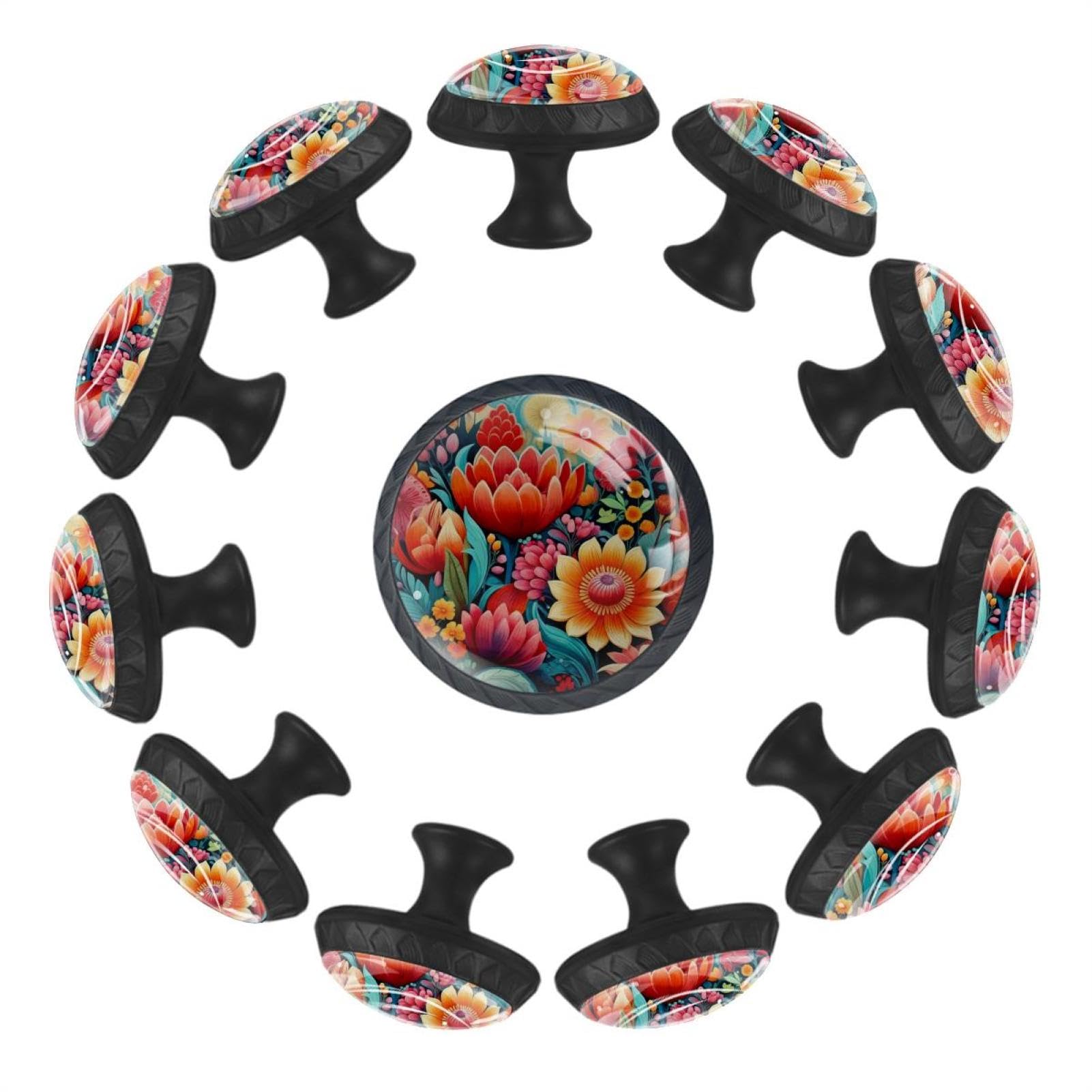 Boutons en verre cristal de haute qualité et poignées pour armoire chic