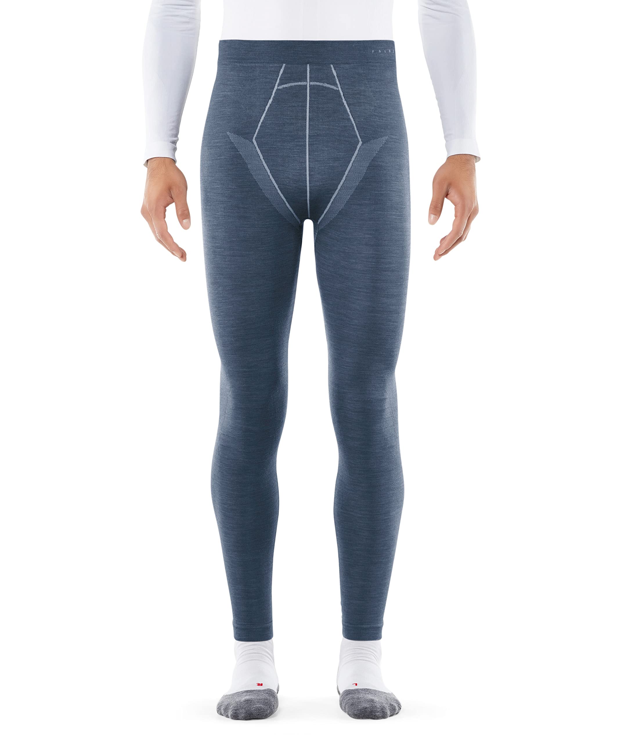 FALKE Uomo Wool-Tech Regular Long calzamaglia sportiva tecnica intimo funzionale termico per clima freddo e molto freddo traspiranti termoregolanti antiodore sostenibili lana filo funzionale 1 pezzo | in lana merino per temperature da fredde a molto fredd