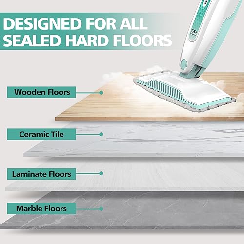 Miniatura 3 de 4 almohadillas de repuesto para trapeador de vapor Shark S1000, S1000A, S1000C, S1000WM, S1001C, S2001, almohadillas de agarre de suciedad, lavables