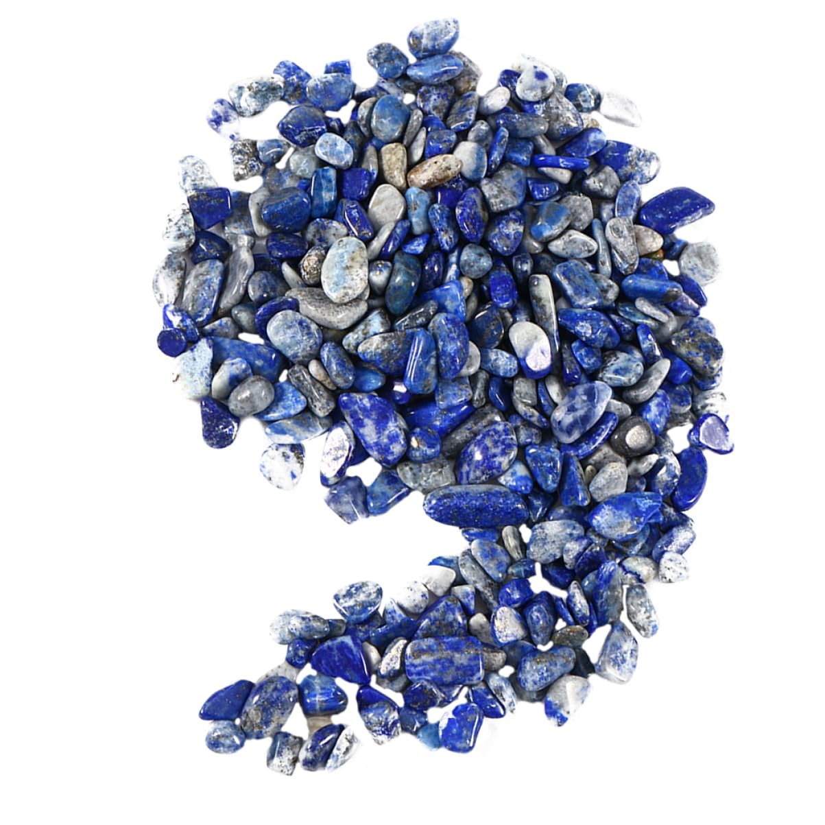 Gravier pour aquarium bleu VALICLUD cailloux naturels polies 200g pour accessoire de paysage