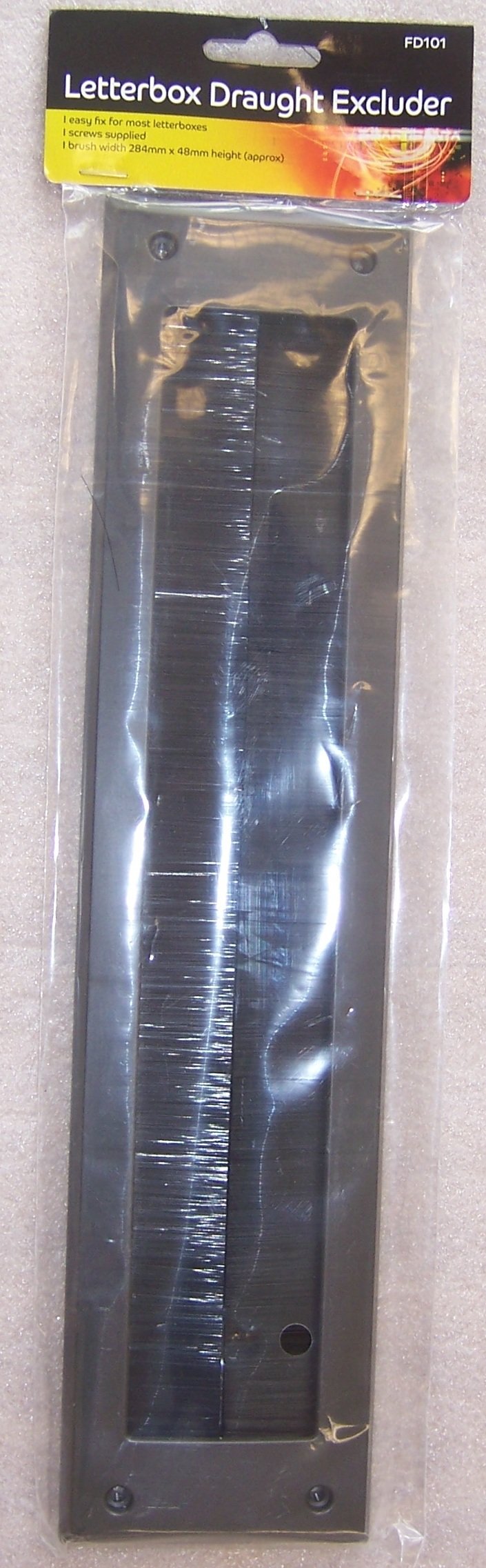 Blackspur Letterbox Draught Excluder - Size 284Mm X 48 Mm Heigh Approx.