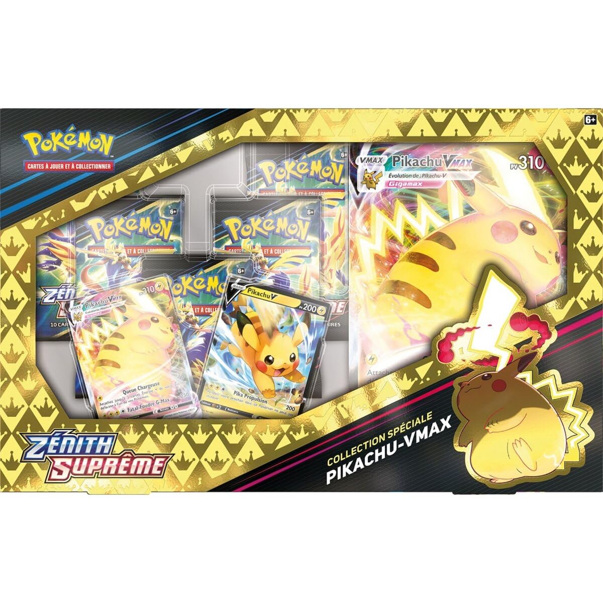 Pokemon | Cofanetto Collezione Speciale Zénith Supreme (EB12.5): Pikachu VMAX | Gioco da tavolo | Carte da Collezionare | a partire dai 6 anni - Versione Francese