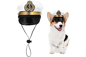 Amosfun Fashionable Pet Captain's Hat
