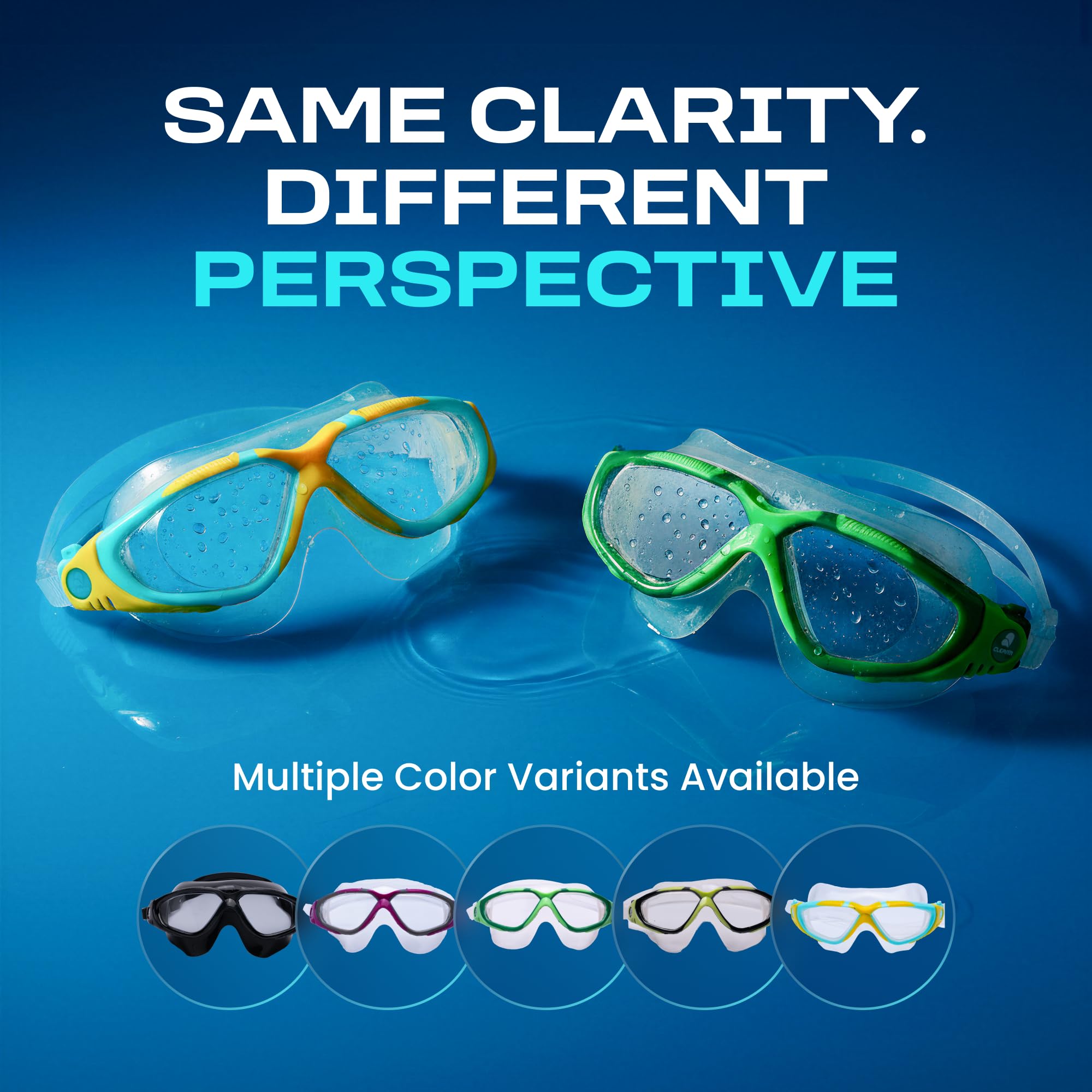 Clear'r Perspective - Máscara de natación para adultos