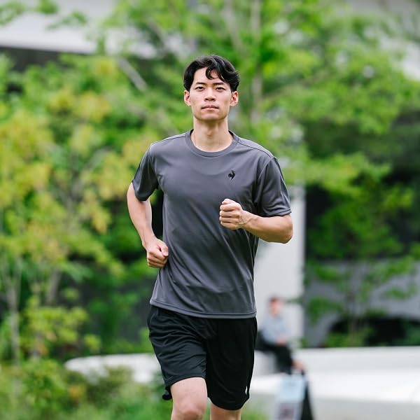 le coq sportif(ルコックスポルティフ) 半袖 Tシャツインナー 吸汗速乾 UVカット ストレッチ ワンポイント ランニング トレーニング テニス メンズユニセックス大人 - 3