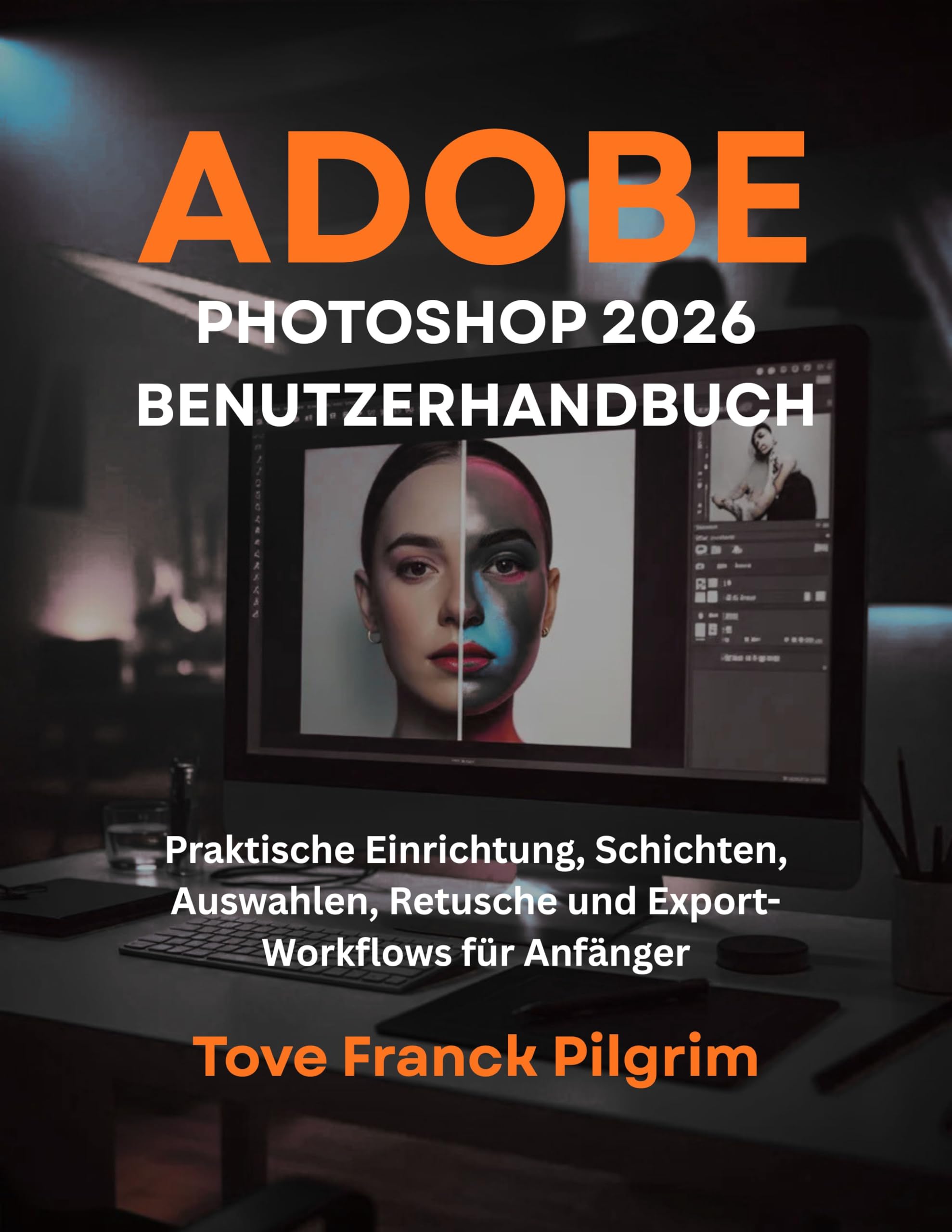 Livre Photoshop 2026 workflows d'export et calques : le guide d'apprentissage en allemand