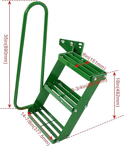 Miniatura 2 de ECOTRIC Kit de escalón de escalera para mano izquierda compatible con John Deere 4050 4240 4430 4630 4440 4230