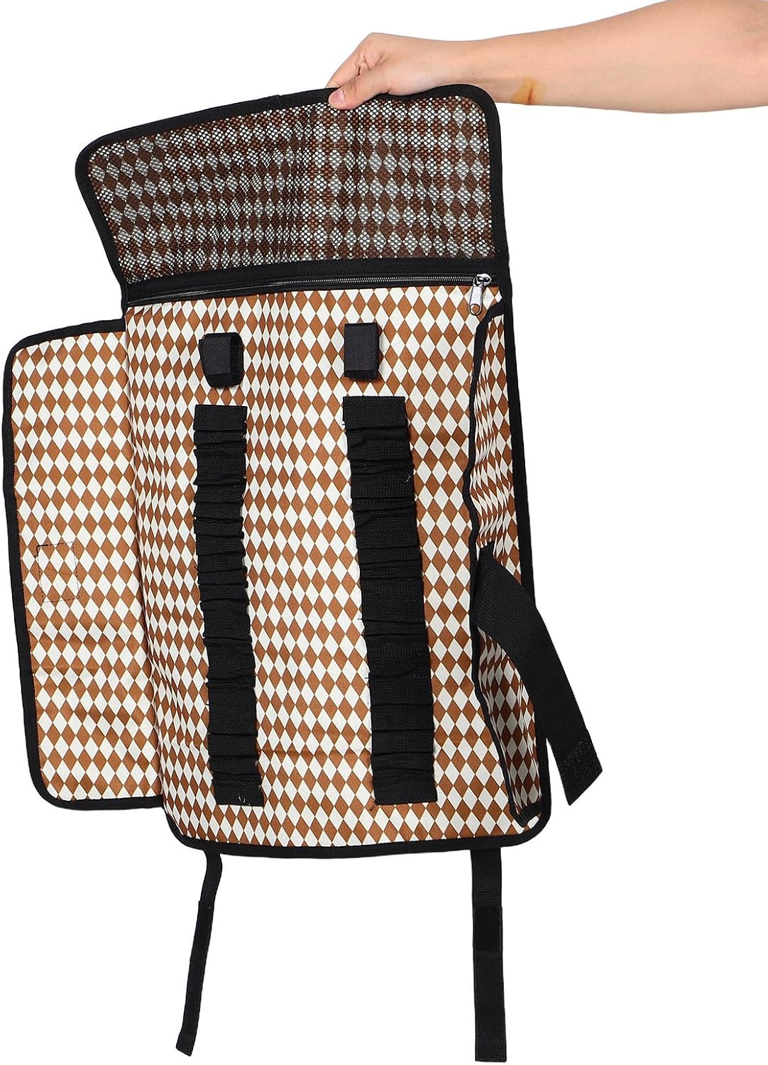 Tent Stake Storage Bag with Multiple Compartments Roll Pouch image 4