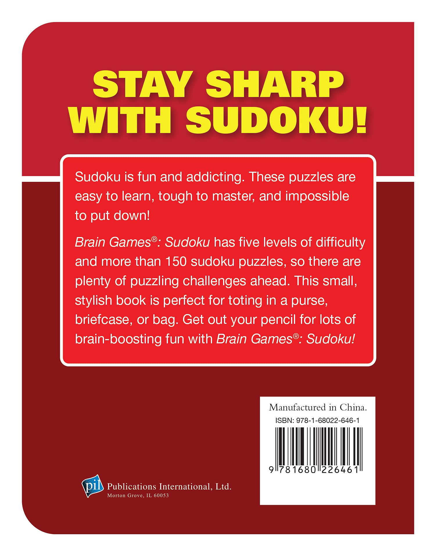 Brain Games Mini - Sudoku (Pocket Size / Stocking Stuffer)