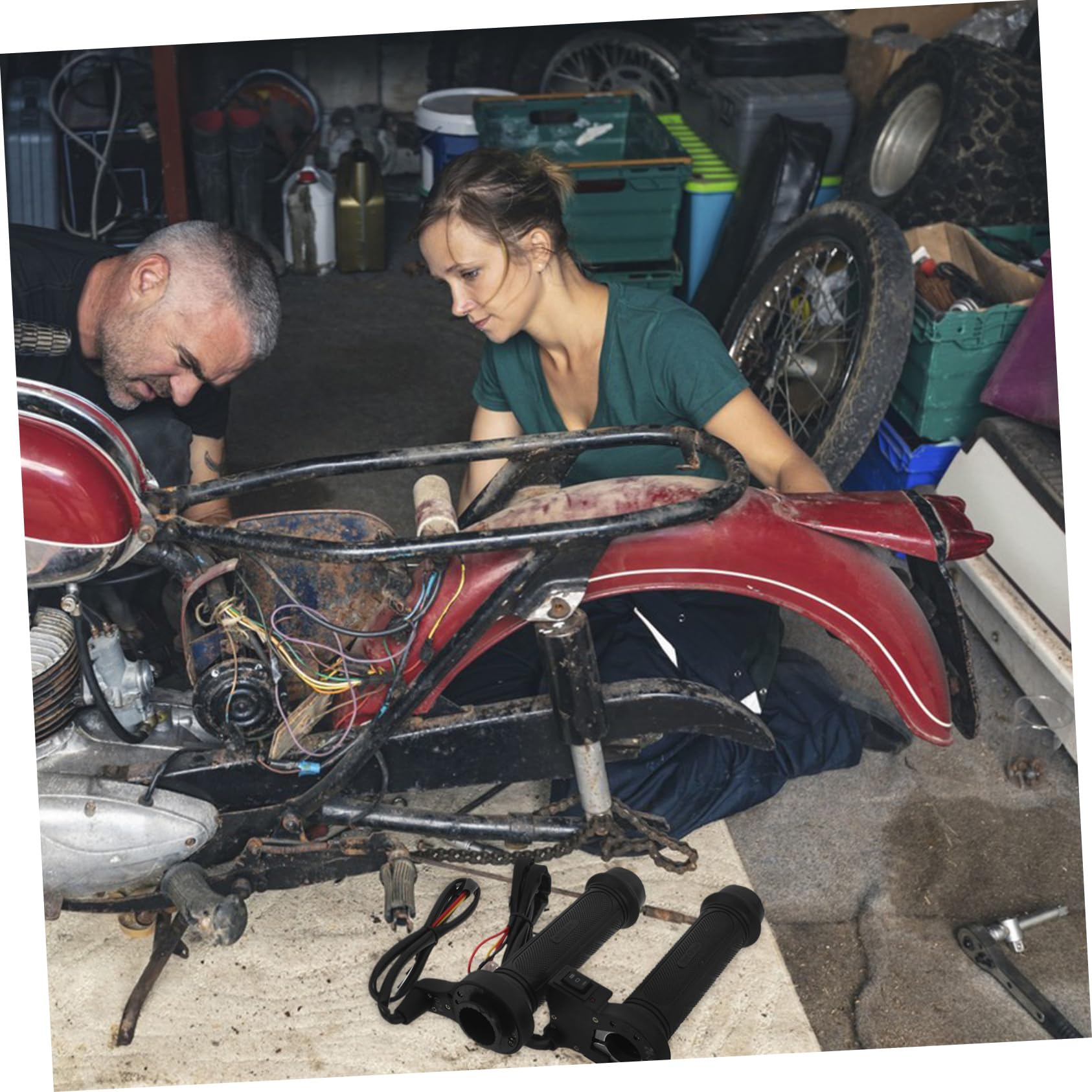 Motorrad Heizgriffe 12v Elektrische Lenkergriffe 22mm Paar