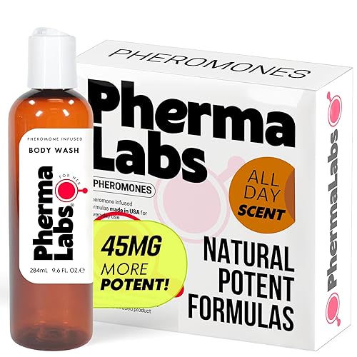 PHERMALABS Gel de baño para ella, con feromonas infundidas, aroma para todo el día, el secreto para atraer a los hombres, feromonas, 10 onzas