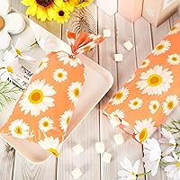 Vista 3 de Whaline 160 bolsas de golosinas de celofán con flores de margaritas, bolsas de plástico bohemias para golosinas, bolsas de golosinas bohemias