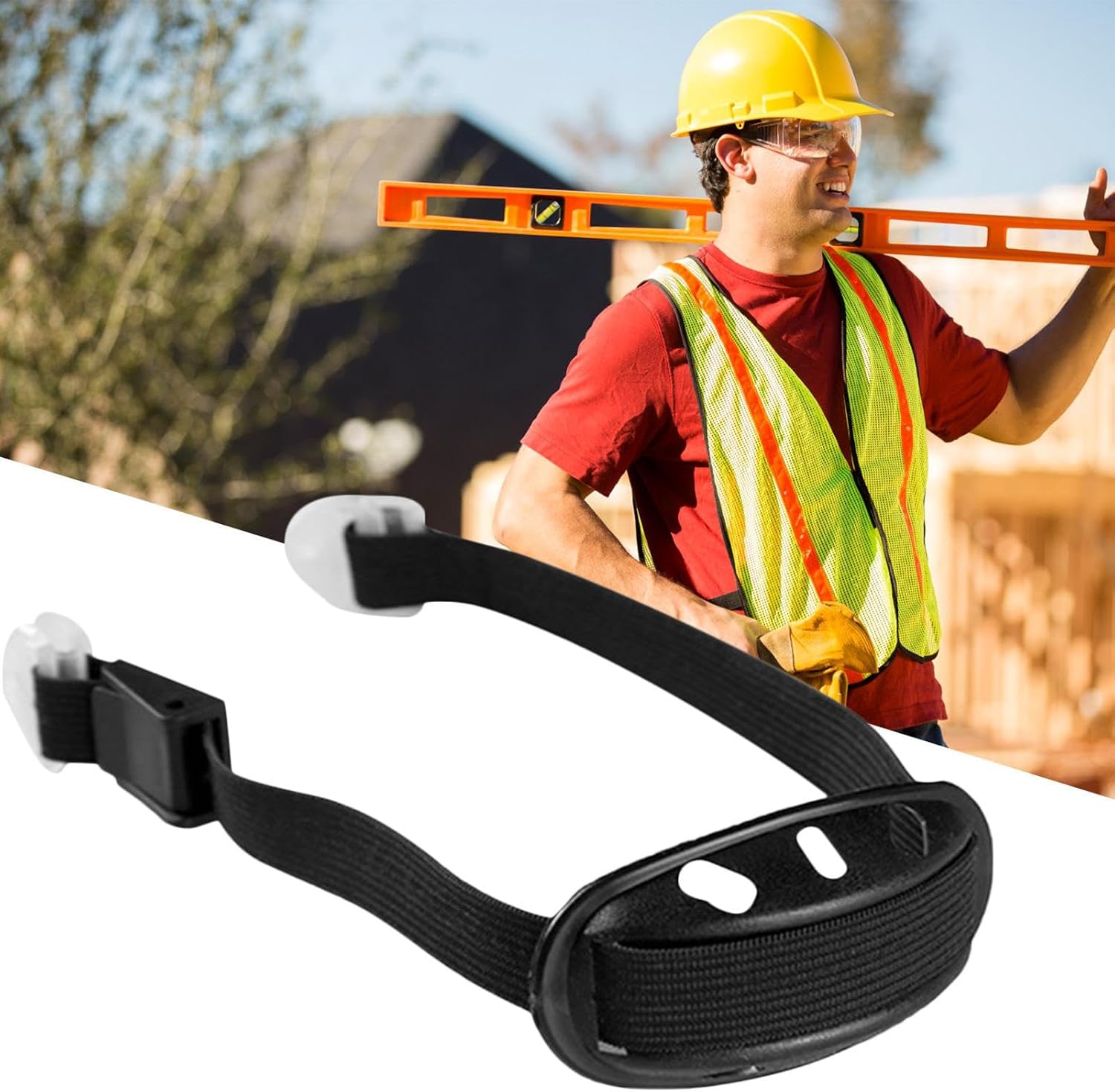 Jugulaire Universelle Pour Casque De Sécurité – Nylon Réglable, Mentonnière Confortable Pour Vélo, Construction, Etc.