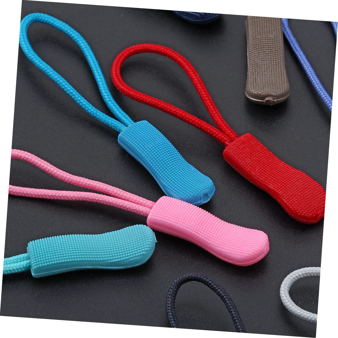 Tofficu 360piezas Tiradores De De Plástico Accesorios Prácticos Para Ropa Equipaje y Mochilas Mezclados