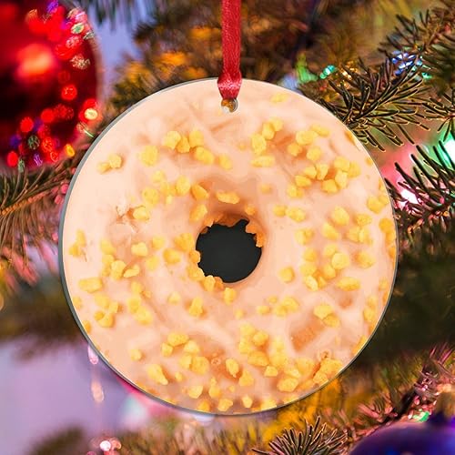 Miniatura 9 de Divertido adorno de comida para árbol de Navidad, tortilla mexicana, adorno acrílico de Navidad, decoración de árbol de Navidad, decoración de