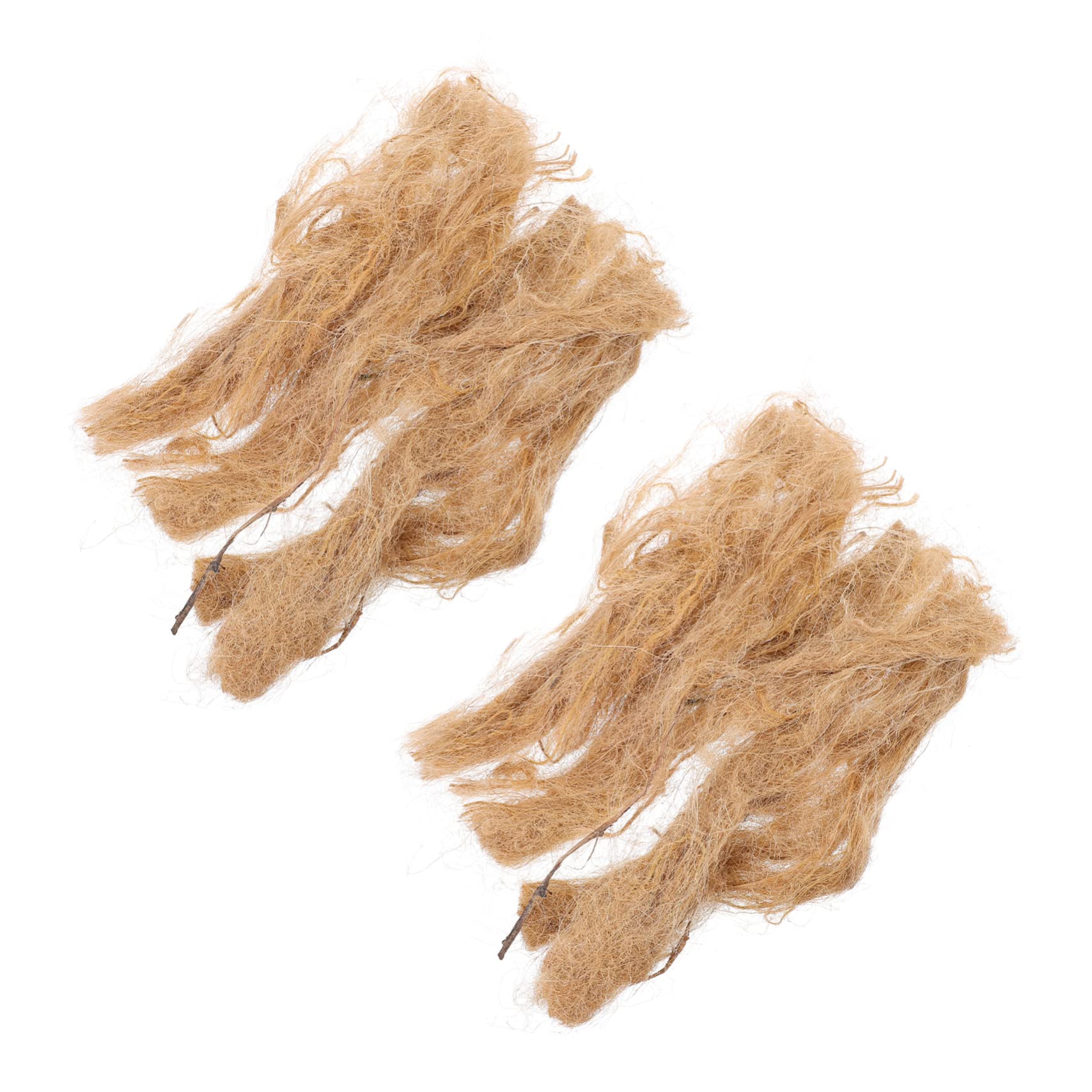 YARNOW 5sets Instant Combustion Fire Starter Tool Jute Silk Camping Accessory for Barbecue Grilling Emergency Situations 2packs*5