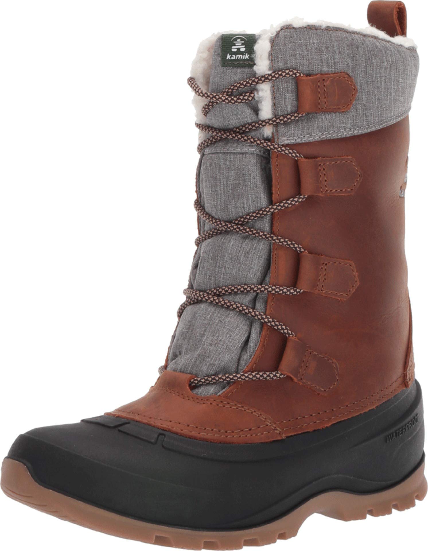 Kamik WK2164 Women’s Snow Boots, Brown (Cognac Cgn), 4 UK