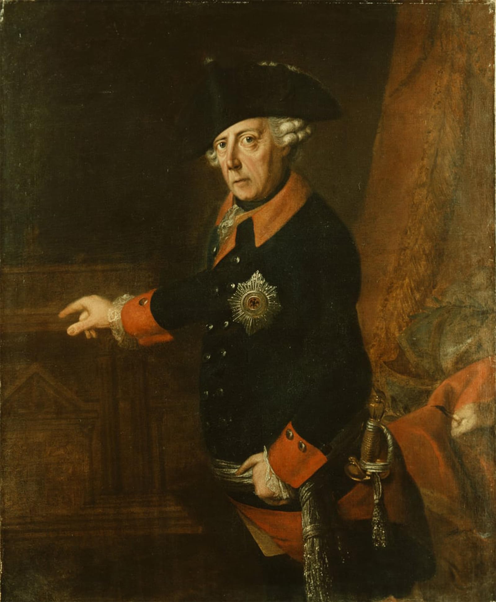SERENDIPITP Aesthetic Poster Photo Wall Print Retro Picture Frederick Ii the Great of Prussia by J.h.c Franke Modern Wall Artwork for Home Decor 60x90cm