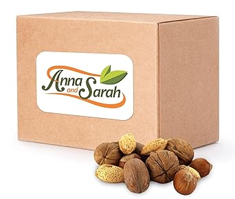10 Lbs Premium Mixed Nuts in Shell, California Jumbo Walnuts, Extra Large Pecans, California Almonds, Large Oregon Hazelnuts NO BRAZIL NUT, Kosher and Fresh,in Box, 160 Oz