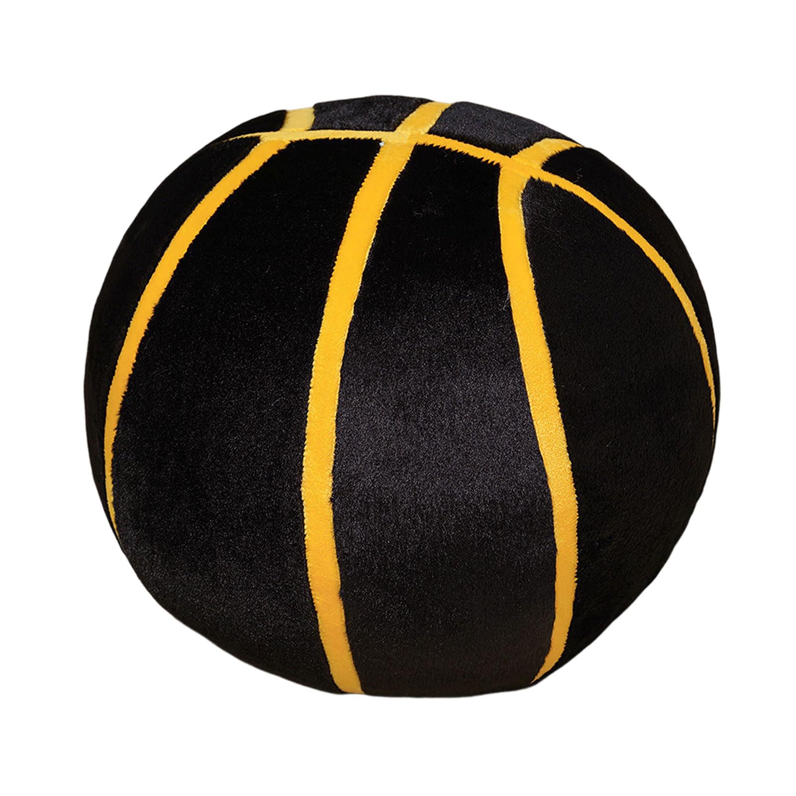 Nucelit Cartoon Basketball Shape Throw Pillow Fleece Soft Cushion for Kids Room Sofa Couch Bed Fun Decorative Accessories Decorative Pillow