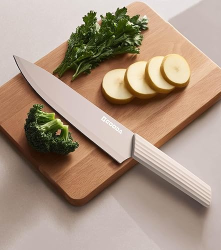 Miniatura 5 de GOODA Juego de cuchillos de cocina de 13 piezas, apto para lavavajillas, juego de cuchillos de cocina de acero inoxidable con 6 protectores de hoja