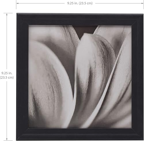 Miniatura 2 de Melannco Juego de dos marcos de fotos de madera negra para sostener fotos de 16 x 20 pulgadas sin paspartú y fotos de 11 x 14 pulgadas con paspartú