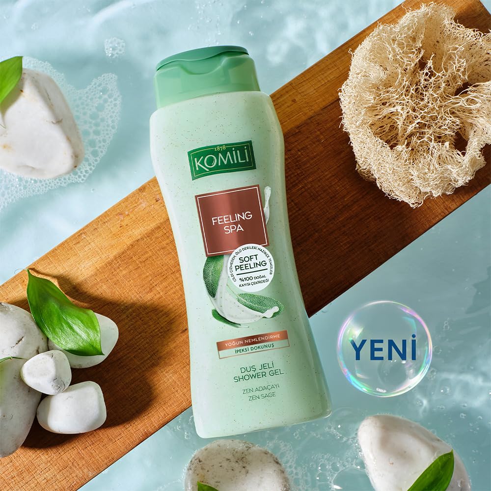 Komili 1878 Feeling Spa Adaçayı Duş Jeli - Yoğun Nemlendirme - Vegan - 500 ml