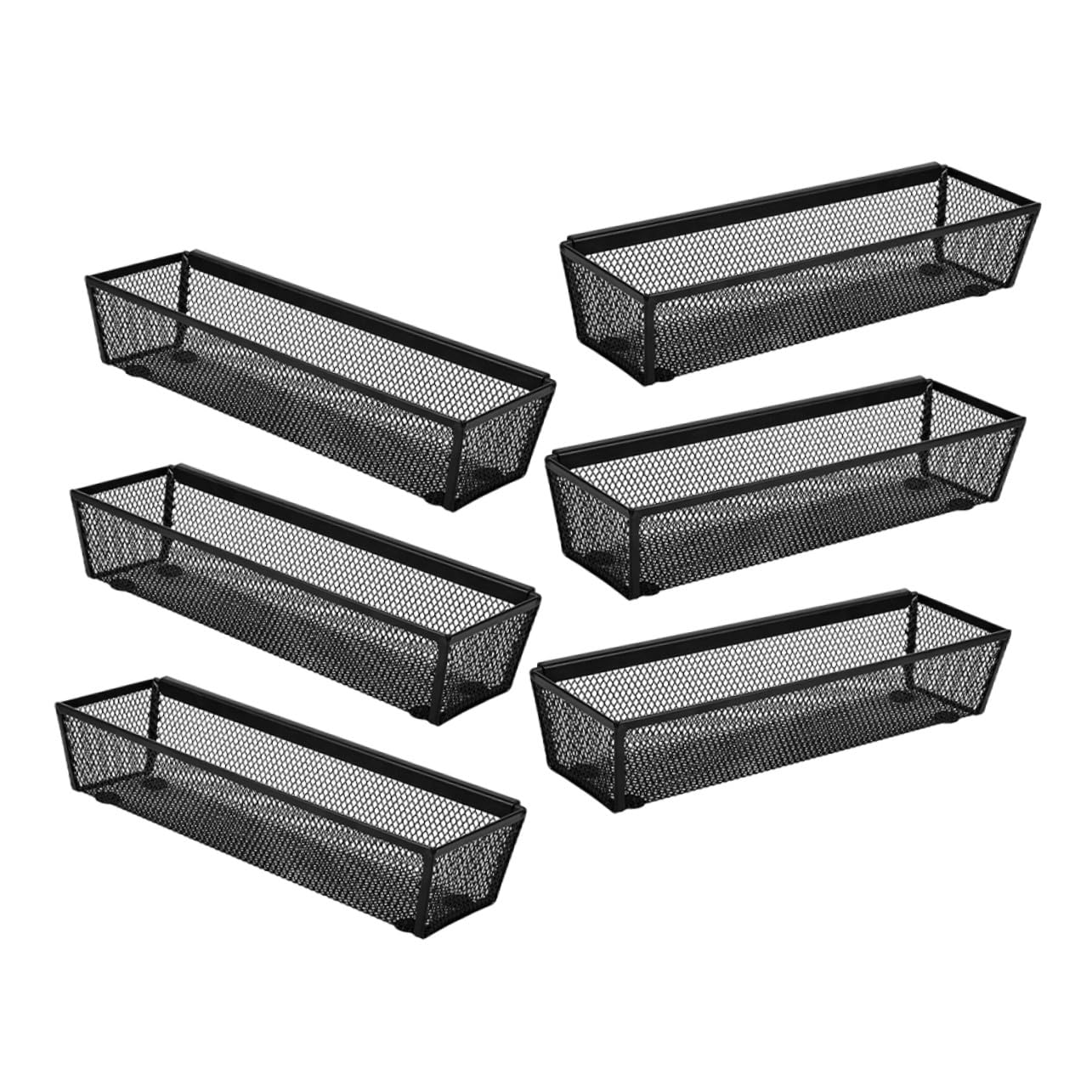 Cabilock 6pièces Organisateur de Tiroir pour Couverts Fourchettes et Couteaux de Plateaux de Cuisine avec Bras Articulés pour Rangement Design Élégant et Fonctionnel