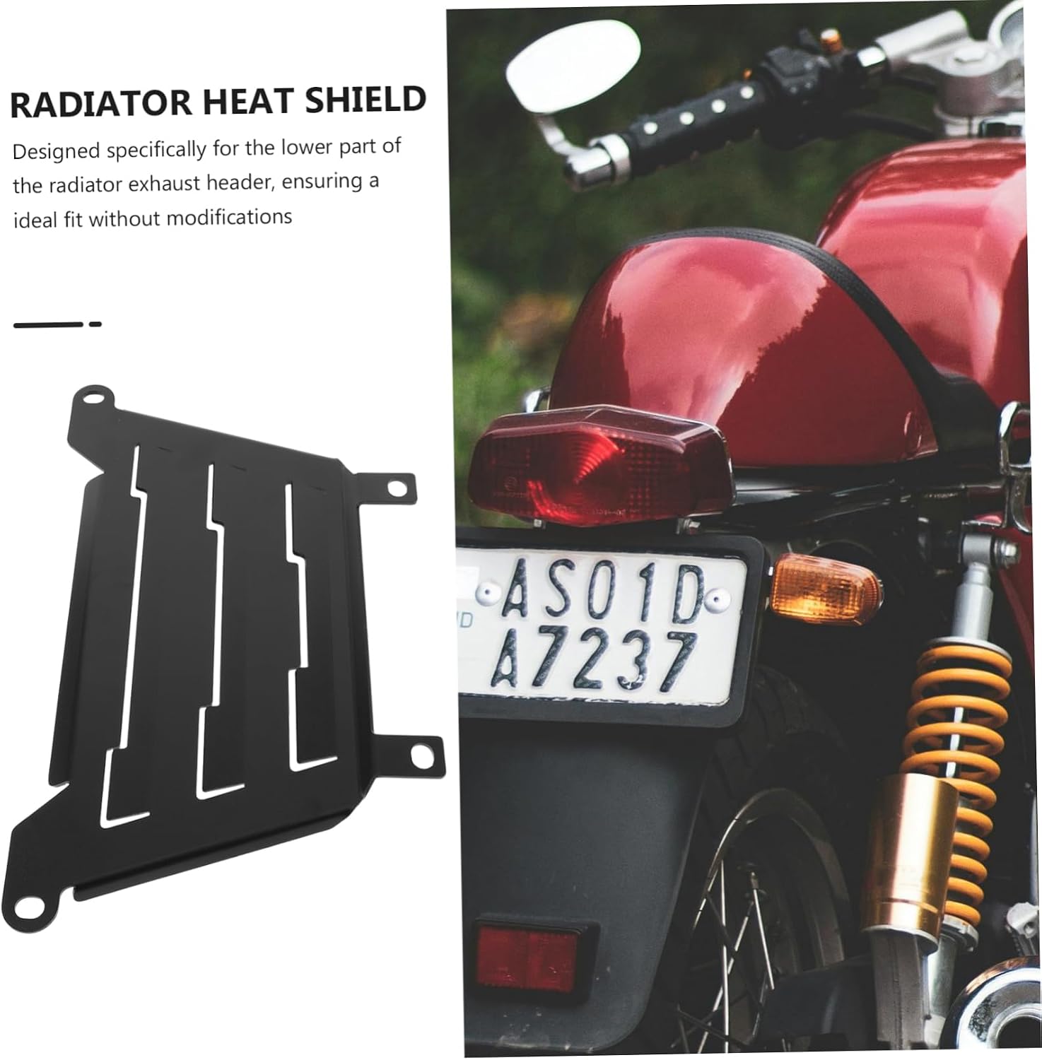 Exhaust for Motorcycle Radiator Heat Shield Heat Protection Shield Radiator Covers for