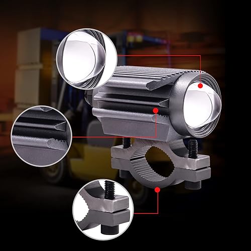 Miniatura 5 de Luces LED de conducción para motocicleta, mini luces antiniebla LED auxiliares para motocicleta con interruptor de encendidoapagado amarillo blanco