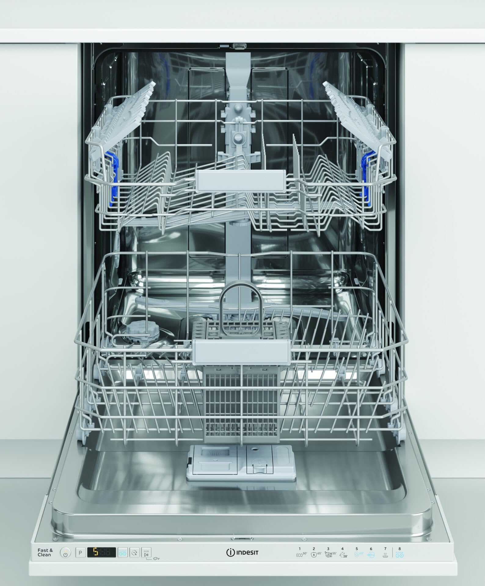 Lavastoviglie A Incasso I3ID534A A Scomparsa Totale, 60 Cm, 14 Coperti, 8 Programmi, 44 dB, Partenza Ritardata, Classe D