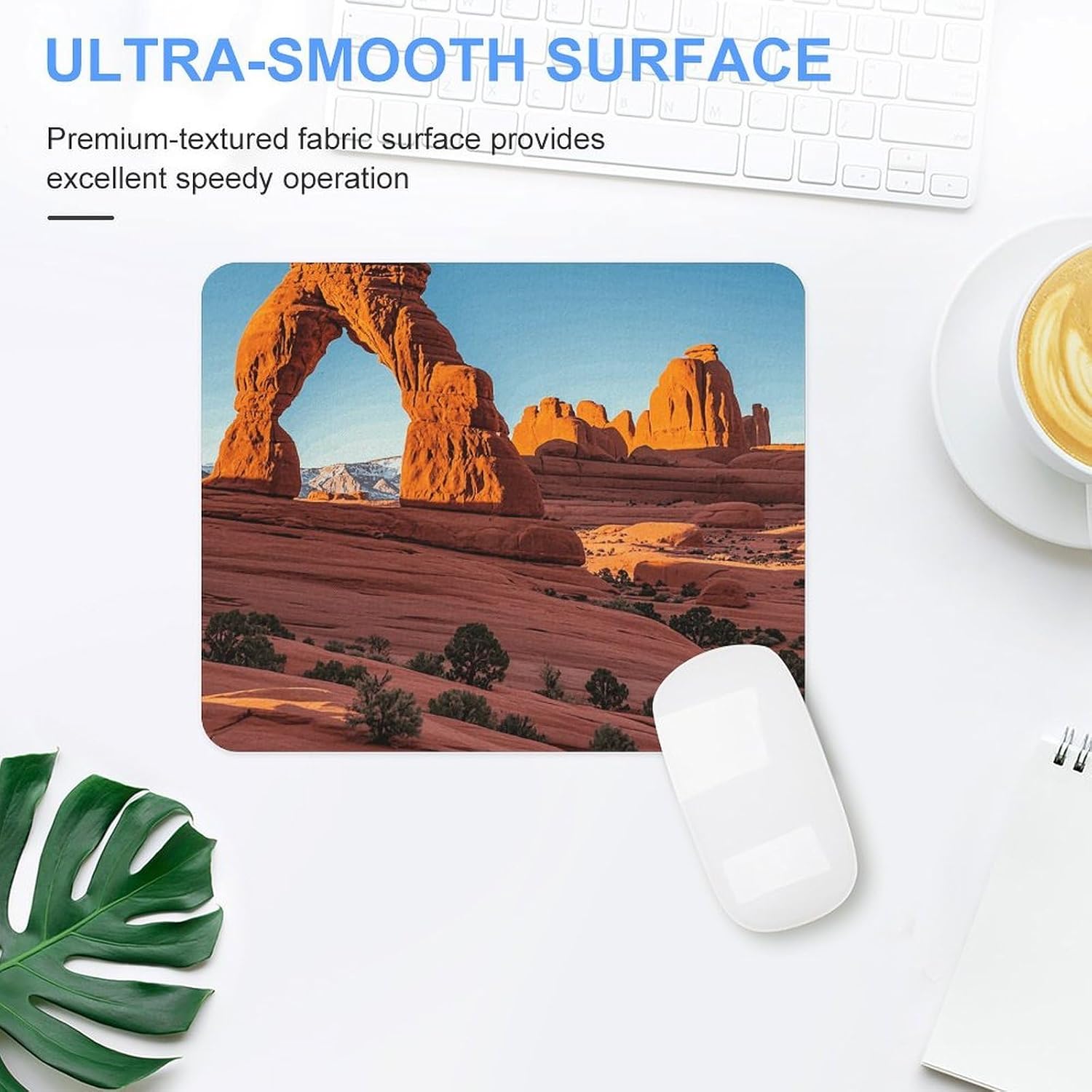 Arches National Park-Standard Square Mouse Pads Non-Slip Rubber Base Mouse Mat Cute Mousepad Funny Computer Desk Accessories for Office Home Gaming Work 20 * 25cm image 3